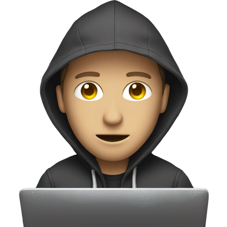 HACKER using laptop emoji