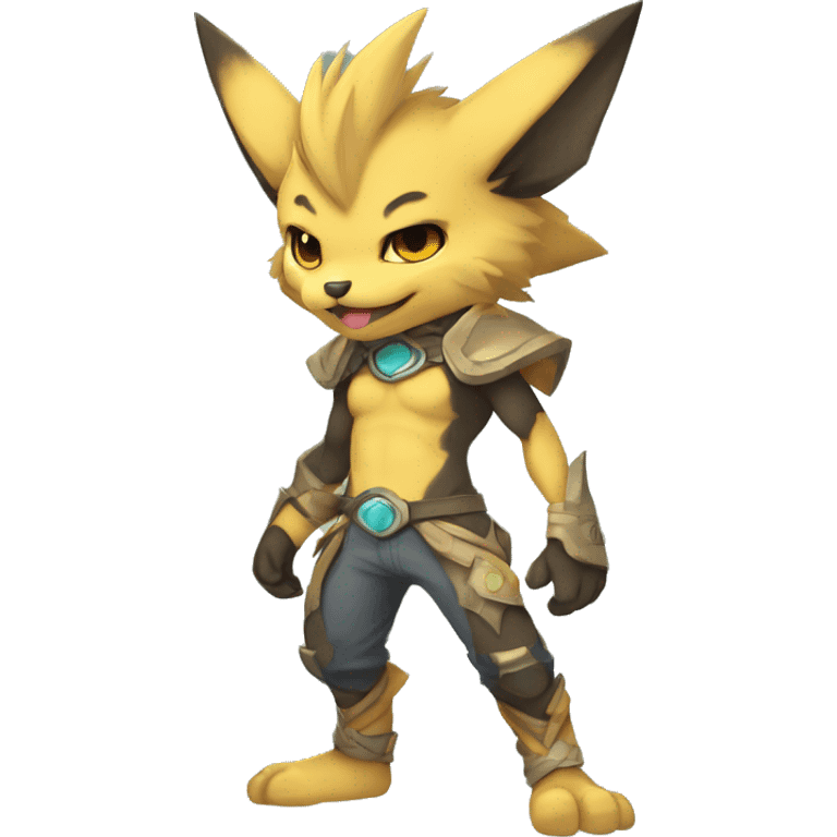 a anthro chibi-style rock-type-ground-type Fakémon-hybrid full body emoji