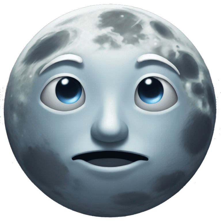 Moon face midnight air emoji