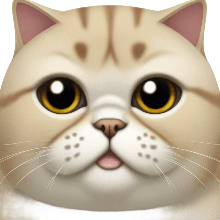 Exotic shorthair cat emoji