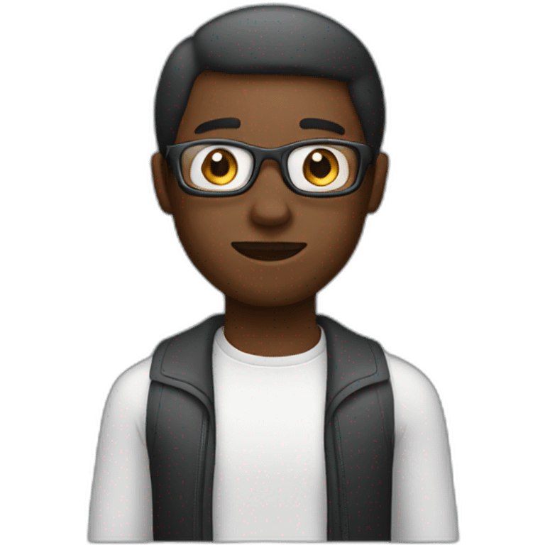 black-man-using-apple-vision-pro emoji