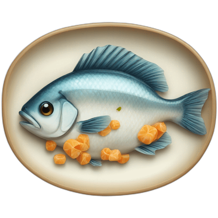 Fish dish emoji