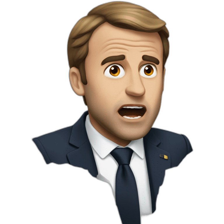 Macron shocked emoji