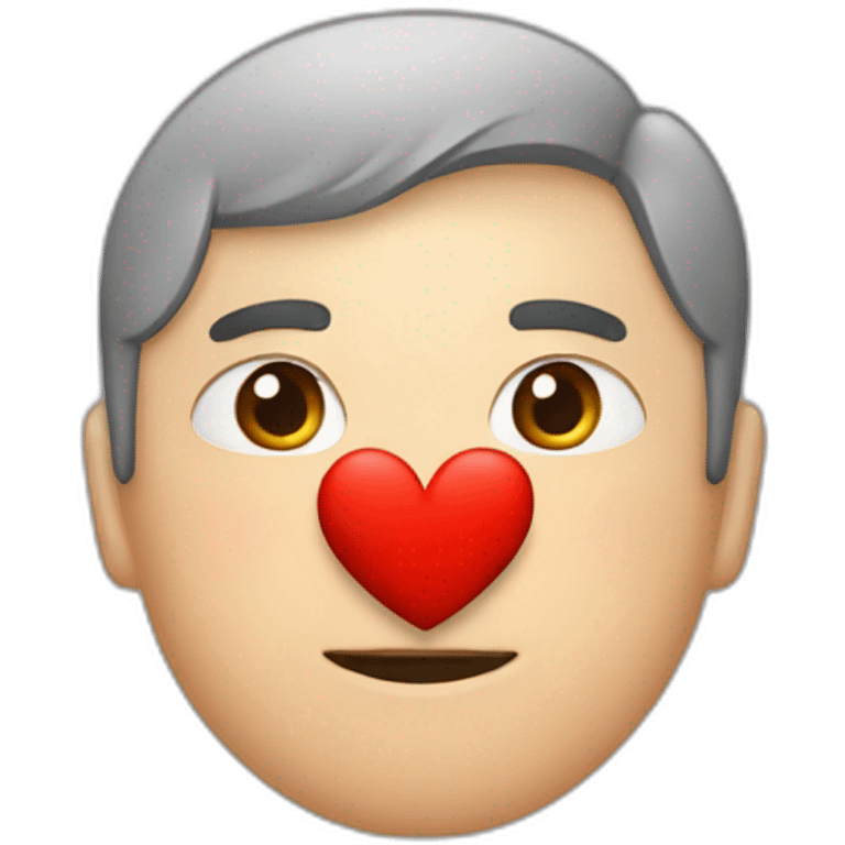 corazón coreano con coracón rojo emoji