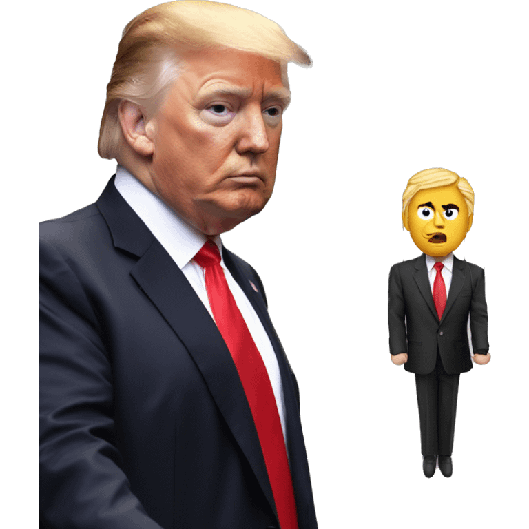 Trump marionette strings attached emoji