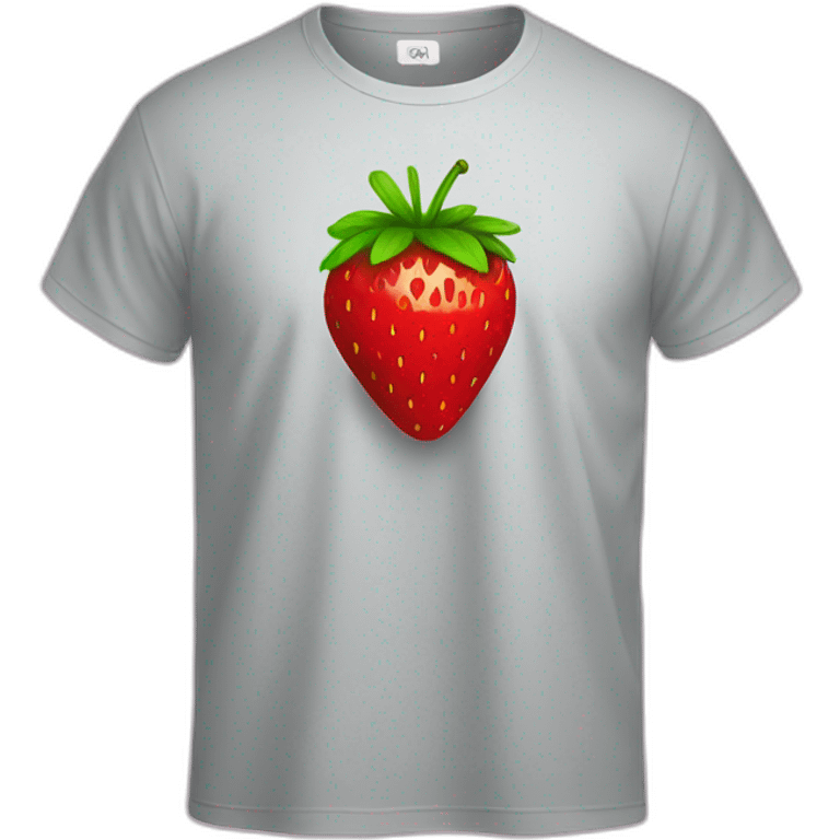 t-shirt with strawberry emoji