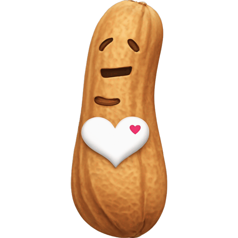 Peanut in love emoji