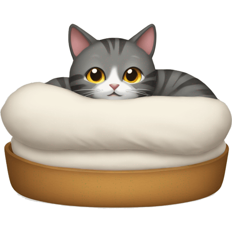 CAT in a bed emoji