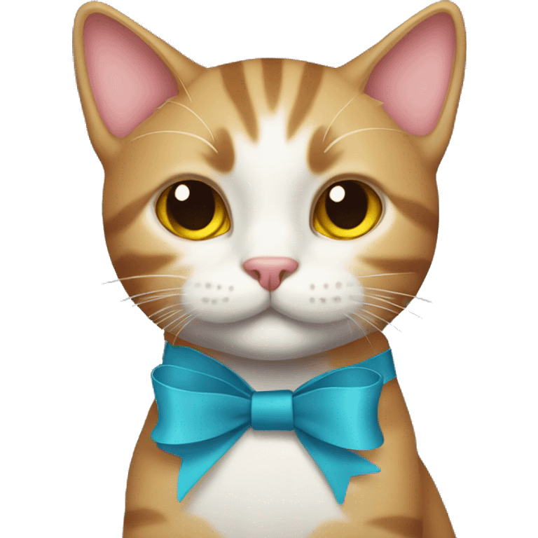 cat with ribbon emoji