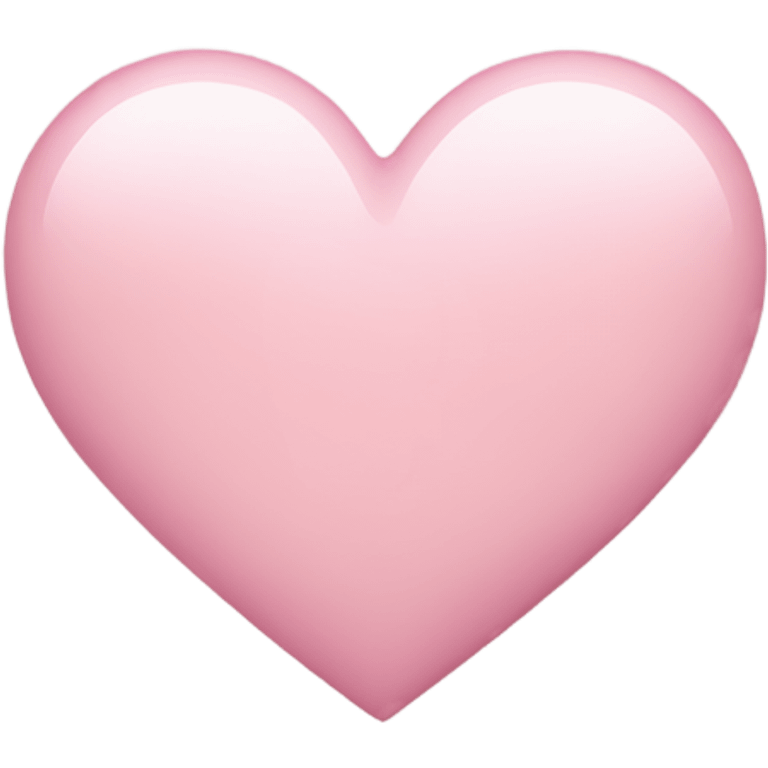 Light pink heart emoji