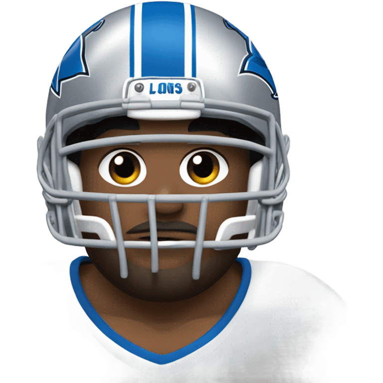 Detroit lions player sad emoji