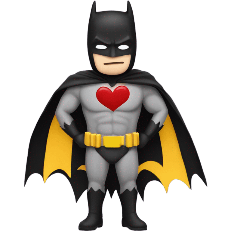 Batman with a heart  emoji