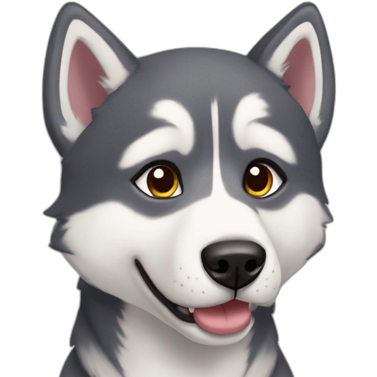 husky corazón emoji