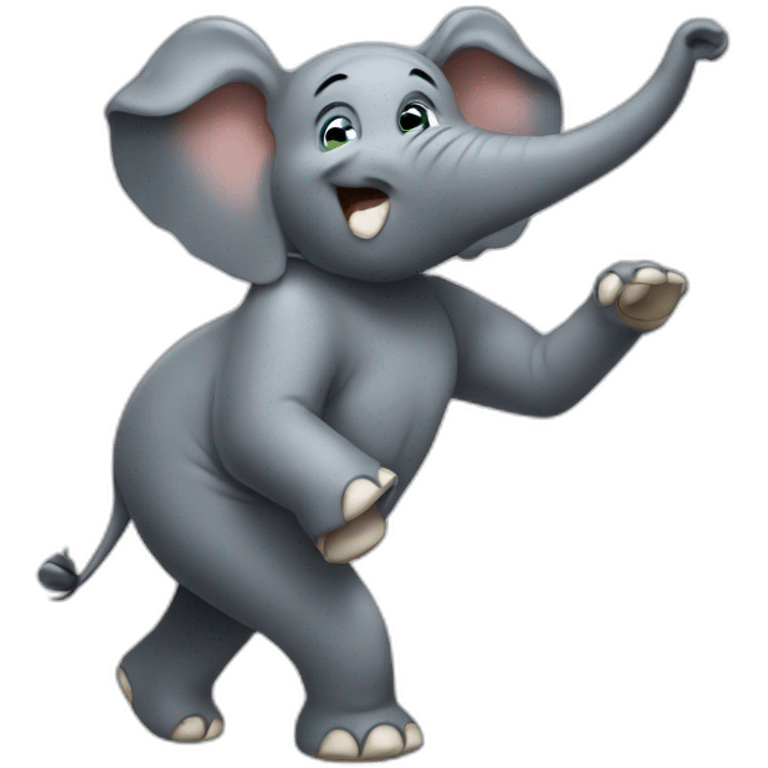 dancing elephant emoji