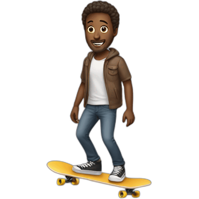 Skateboard man emoji