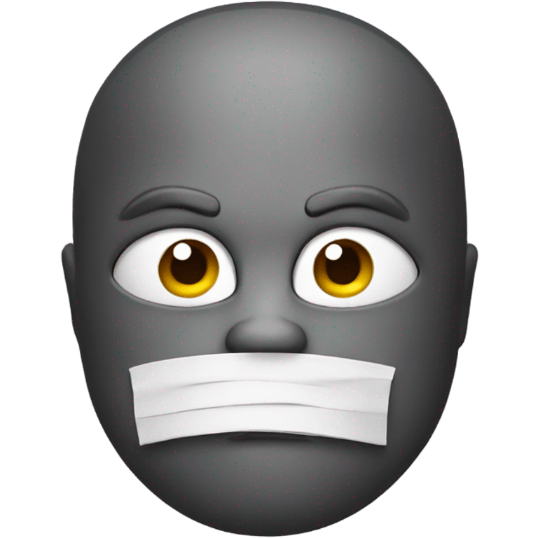 Angry face with facemask emoji