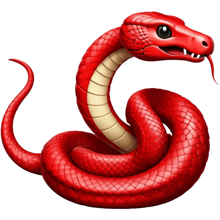 Red cobra emoji