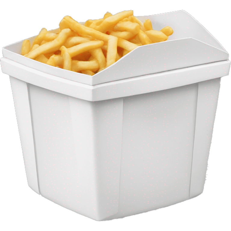 White takeout container  emoji