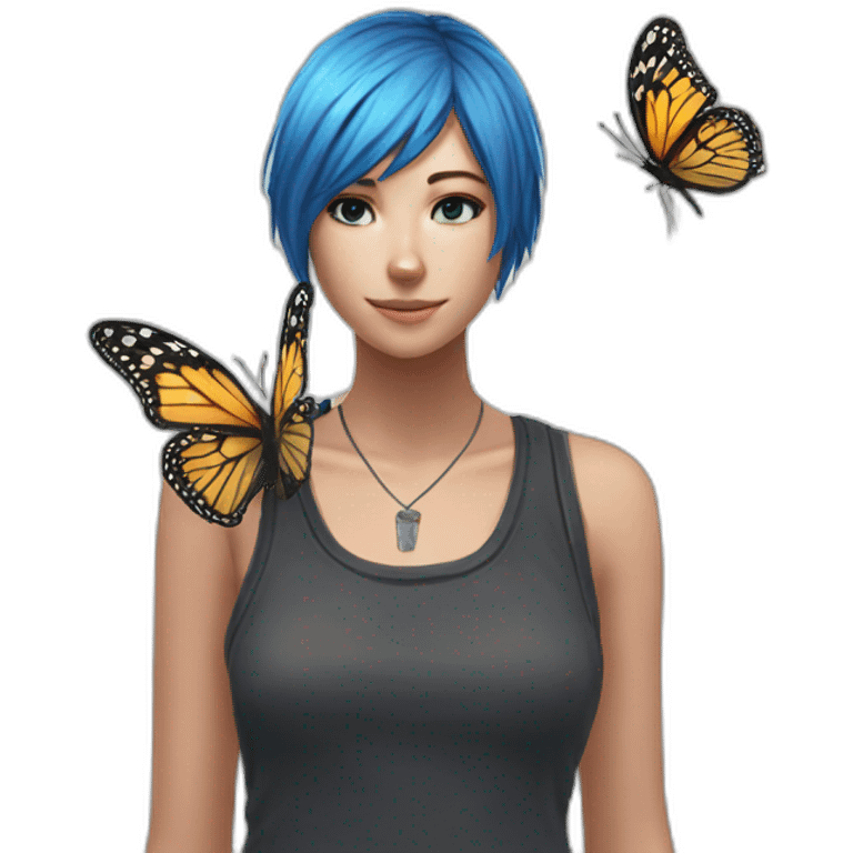 Chloe price and butterfly emoji