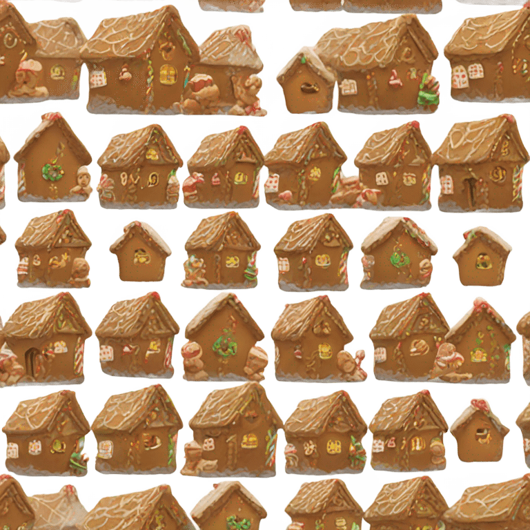 gingerbread house emoji