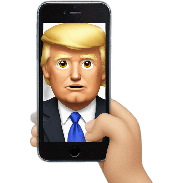 Donald trump sur une mobilette emoji