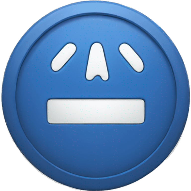 Blue verification tick/badge emoji