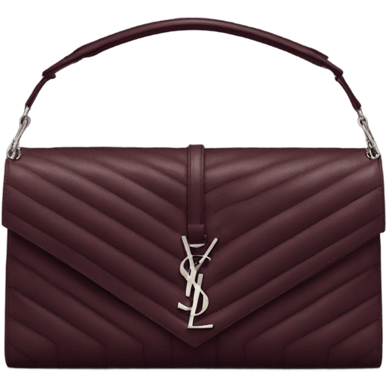 Burgundy bags saint laurent emoji