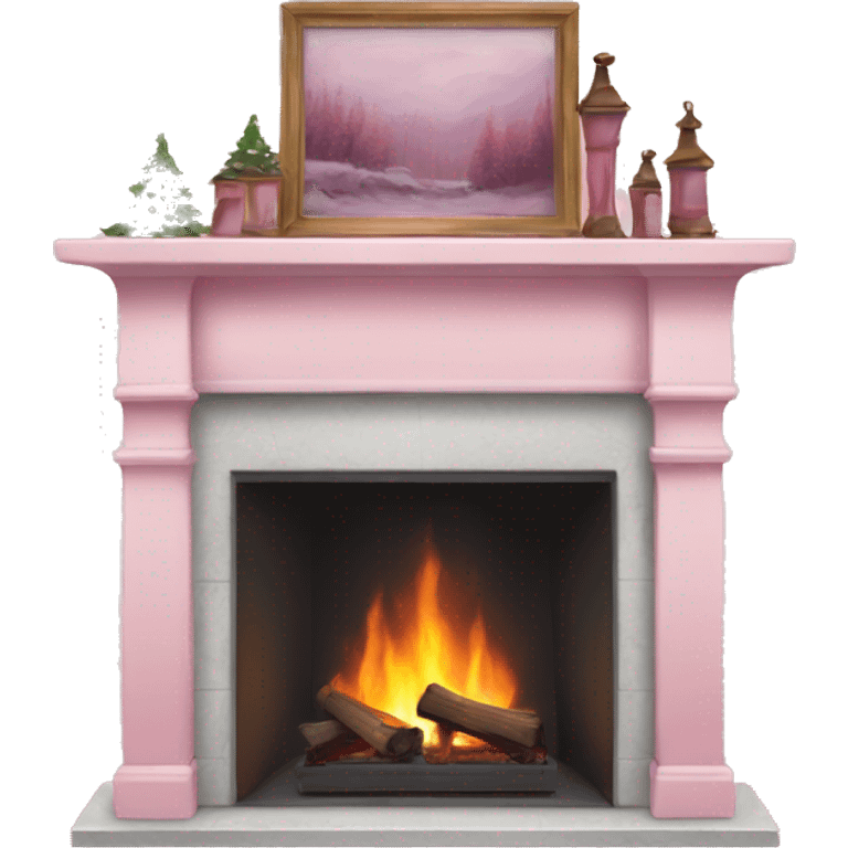 Winter Pink FirePlace emoji