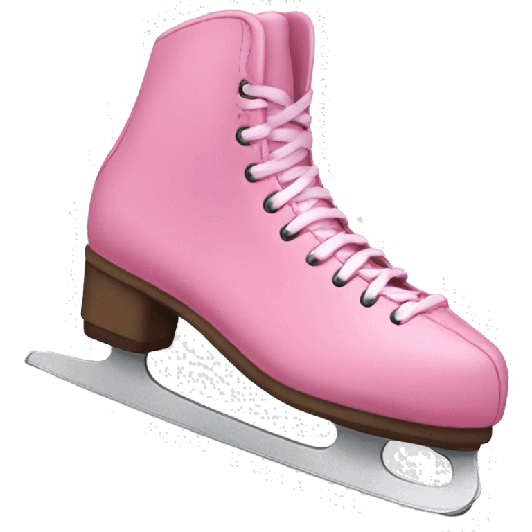 Pink figure skating skate emoji