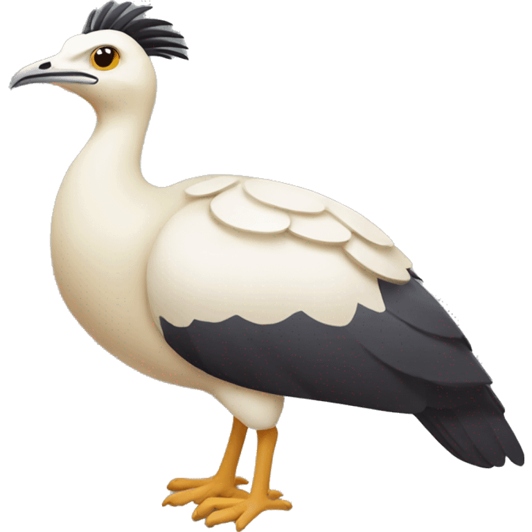 the bustard bird stylized in android style emoji