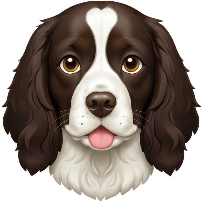 English springer spaniel black emoji