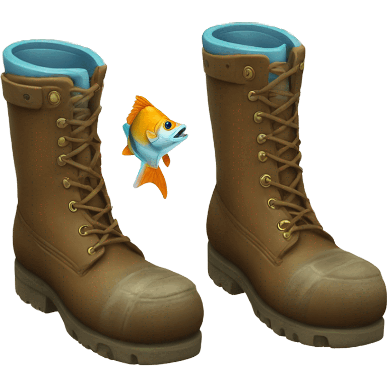 boot whit fish emoji