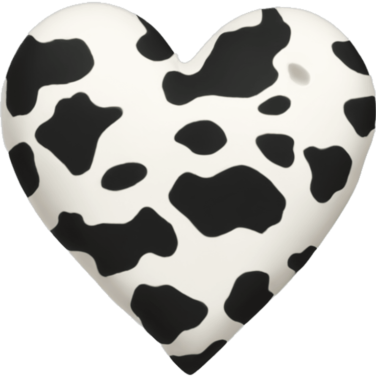 cow print heart emoji