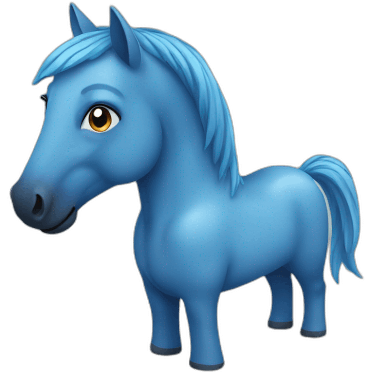 blue horse emoji