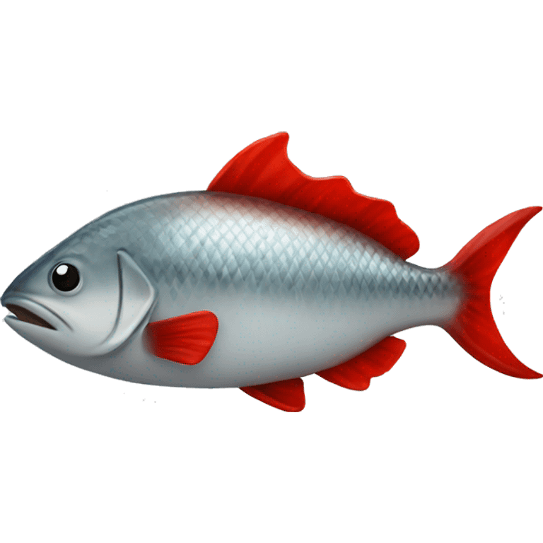 a fish with redhat emoji