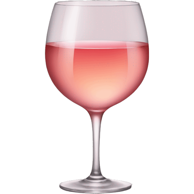 Glass of rosé wine emoji