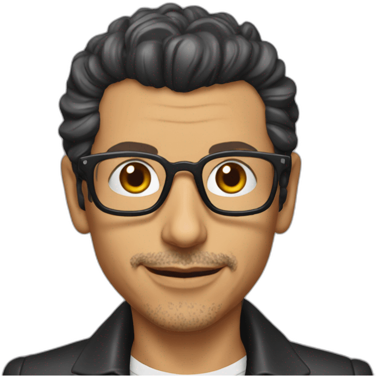 young jeff goldblum emoji