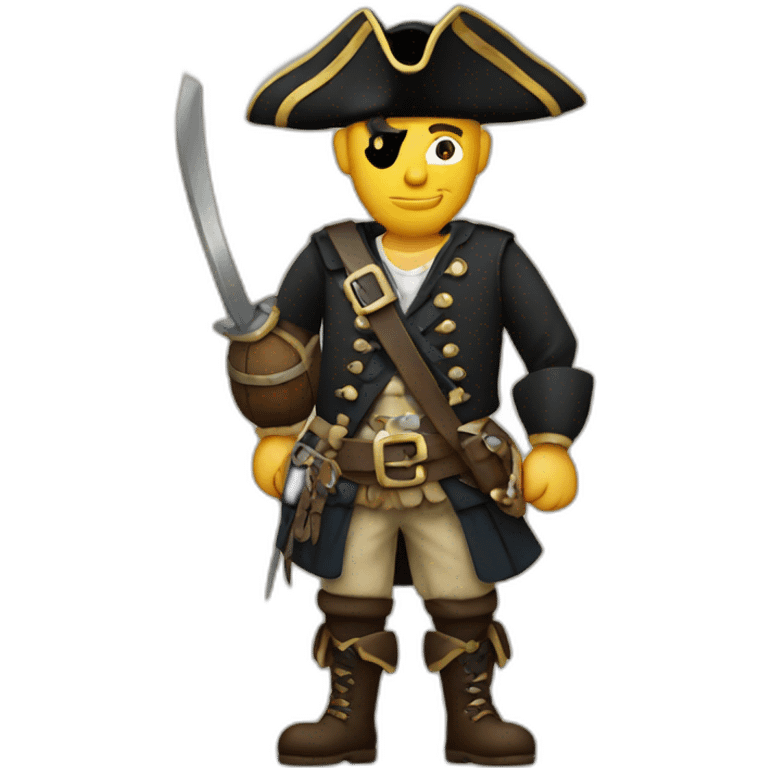 scottish pirate wearing kilt emoji