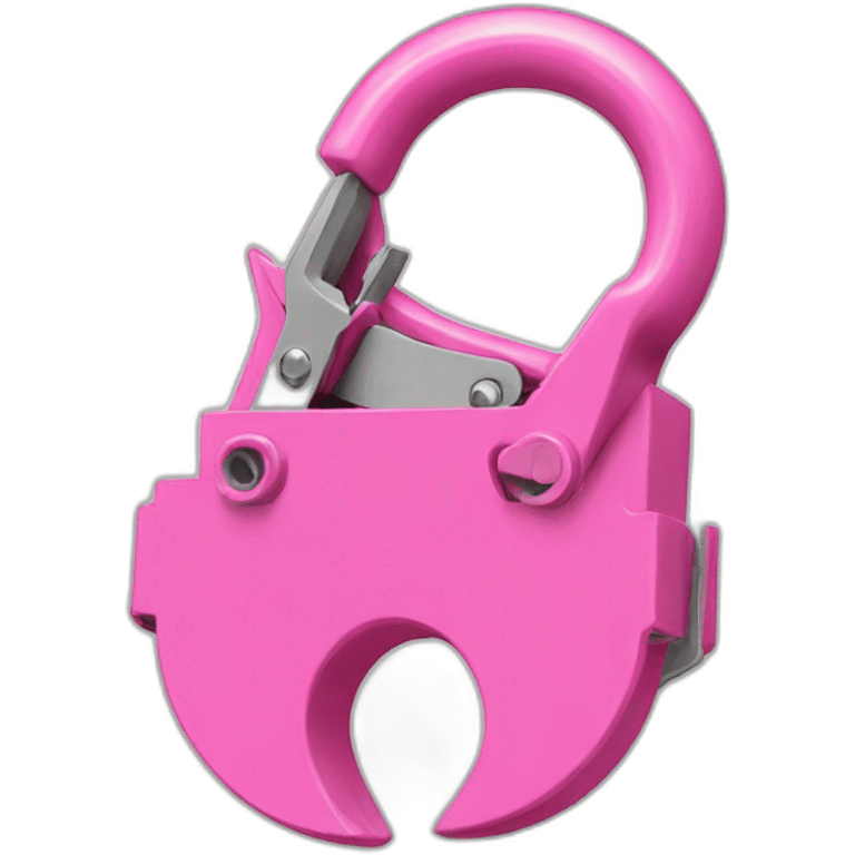 Two pink clamps emoji