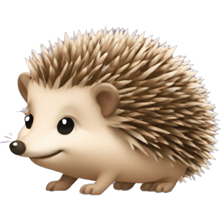 Hedgehog wearing a coquette  emoji