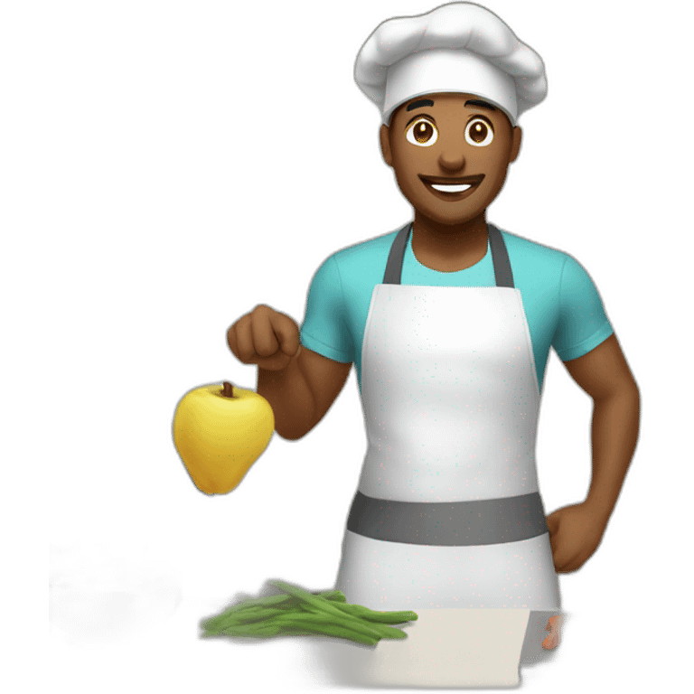 Fit cooking emoji