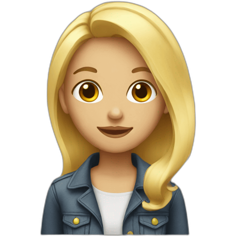 Blonde girl  emoji