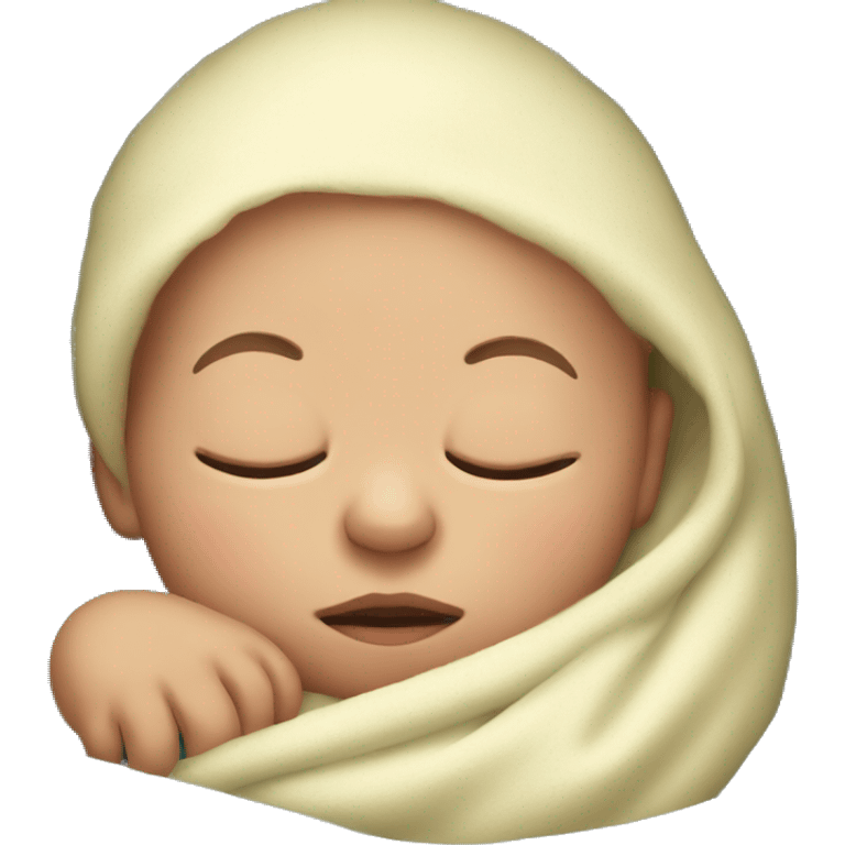 New born baby sleeping  emoji