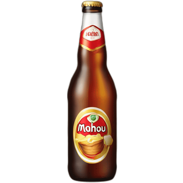 Bottle of Mahou beer emoji