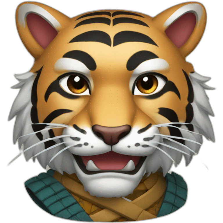 Samurai Tiger emoji