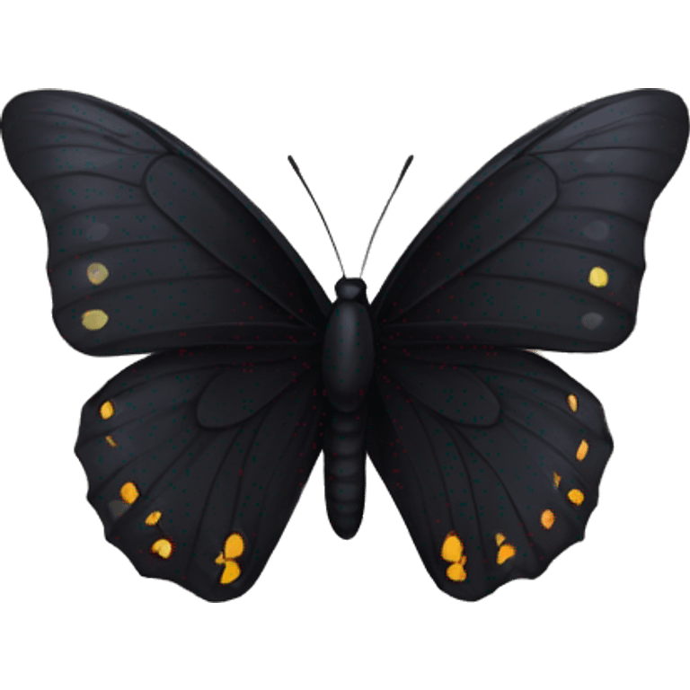 Black butterfly  emoji