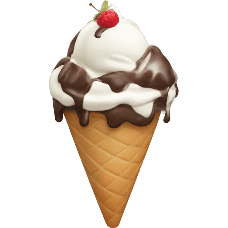 Ice cream sundae emoji