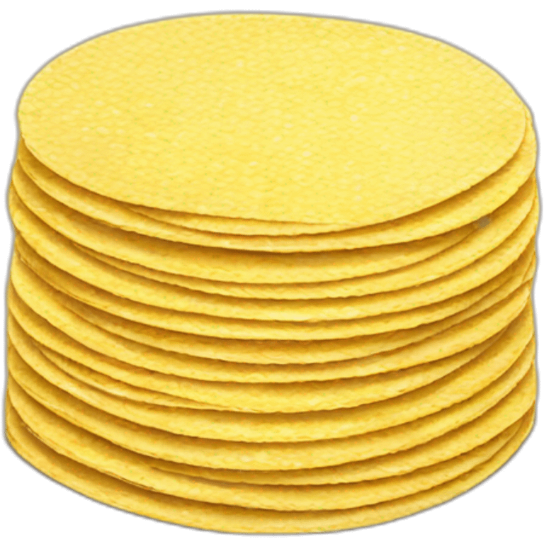 Stack of corn tortillas emoji