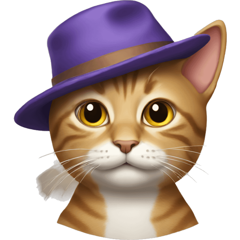 Cat with a hat emoji