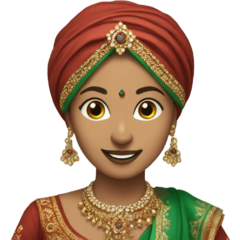 Traditional Pakistani Bhangra dancer female  emoji